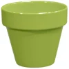 Online DECOLINES Pot horticole émaillé moutarde Ø 25 x H 22 cm