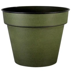 Clearance DECOLINES Pot horticole Reb vert mat Ø 22 x H 20 cm