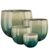 Sale EDELMAN Pot rond en céramique coloris vert Corsica - Ø 36 x H 34 cm