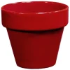DECOLINES Pot rond horticole émaillé grenat Décolines - Ø 25 x 22 cm