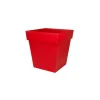 Sale EDA Pot Toscane carré coloris rouge rubis 49,5 x 49,5 x 52,5 cm de 87 L