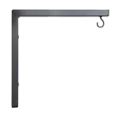 Clearance LOUIS MOULIN Potence moderne en tube carré d’acier époxy anthracite - 30 x 30 cm