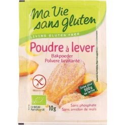 Best MA VIE SANS GLUTEN Poudre à lever bio en sachets de 4 x 10 g