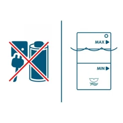 New BLUE CORAL Protege-poisson dosator résistant, CIANO - taille large L