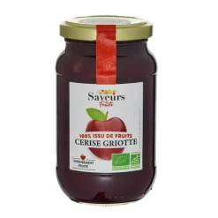 Outlet SAVEURS ATTITUDES Préparation bio 100 % fruits cerise griotte - 310 g