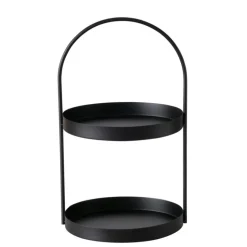 Discount BOLTZE Présentoir de table en fer noir Joko - 27 x 26 x 44 cm