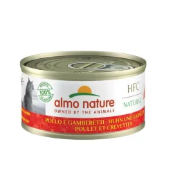 Best ALMO NATURE Pâtée pour chat au poulet et crevettes HFC Natural - 70 g