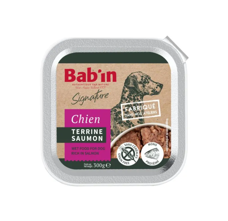 Best BABIN Pâtée pour chien au saumon terrine Bab'in Signature - 300 g