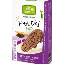 Clearance LE MOULIN DU PIVERT P'tit Dej Céréales et chocolat bio 190 g