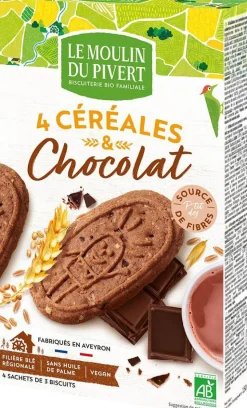 Clearance LE MOULIN DU PIVERT P'tit Dej Céréales et chocolat bio 190 g