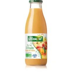 Discount VITAMONT Pur jus 3 fruits des vergers de France bio - 75 cl