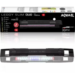 Outlet BLUE CORAL Rampe LED aquarium eau douce, duo Sunny & Plant, noir - AQUAEL Leddy Slim 2.0, 16 W