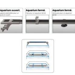 Outlet SUPERFISH Rampe LED éco aquarium 64-74cm - Eco LED