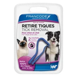 Best FRANCODEX Retire Tiques pour chien et chat - 2 pièces