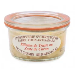 Sale CONSERVERIE ST CHRISTOPHE Rillettes de truite au zeste de citron - 100 g