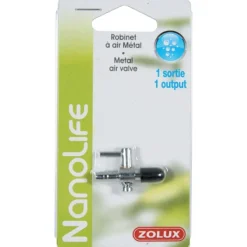ZOLUX Robinet à air s/s 1 sortie pour aquarium en métal coloris argent