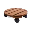 Discount LOUIS MOULIN Roule-plante rond en bois naturel Basics - Ø 30 cm