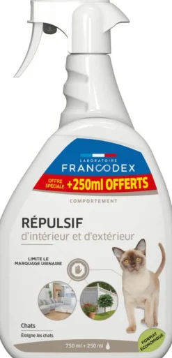 Online FRANCODEX RŽpulsif d'intŽrieur et d'extŽrieur pour chat agrumes et lavande - 1 L