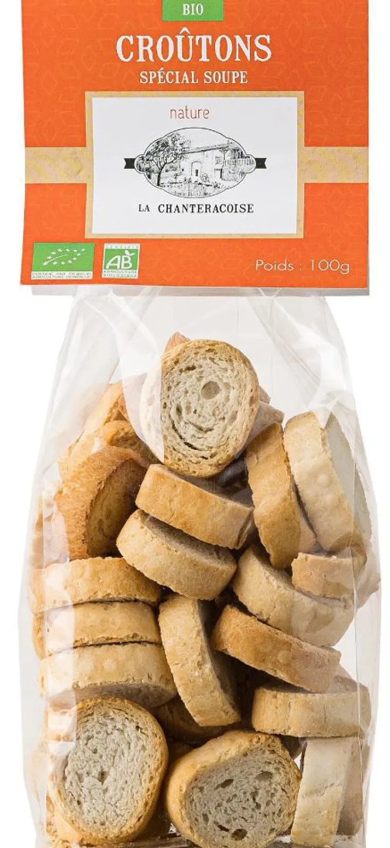 Outlet CHANTERACOISE Sachet de croûtons nature bio - 100 g