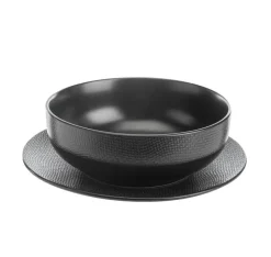 Discount Saladier Vesuvio coloris noir en grès - Ø 16,5 cm