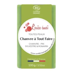 Outlet LOUISE ÉMOI Savon solide "Chanvre à tout faire" huile de chanvre - 100g
