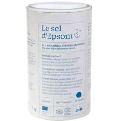 Hot ANAÉ Sel d'epsom en tube carton de 1 kg