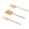 Hot BASTIDE Service de 3 couverts à fromage en métal finition dorée Elite -17,5 cm