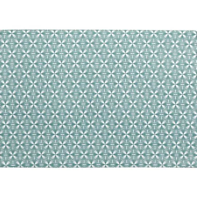 New WINKLER Set de table coloris paon en coton Calypse – 33 x 48 cm