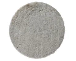 Hot KAEMINGK Set rond beige en polyester imitation fourrure - Ø 38 cm