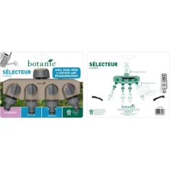 Best BOTANIC® Sélecteur 4 sorties filetées avec nez de robinet