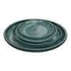 Sale DECOLINES Soucoupe en grès émaillé vert Amande Littoral - Ø 22 cm
