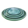 Sale POTERIE DU BOUSQUET Soucoupe en terre cuite émaillée vert amande Costa - Ø 47 x H 4 cm