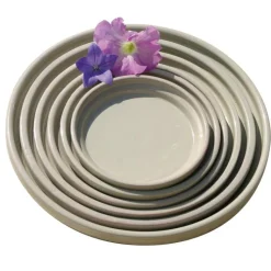 Best LES POTERIES D'ALBI Soucoupe en terre cuite émaillée marron Châtaigne Les Poteries d’Albi - Ø 28 cm