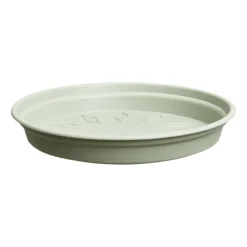 New ELHO Soucoupe ronde en plastique vert pierre green Basics - Ø 10 cm