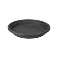 Best ELHO Soucoupe ronde en plastique recyclé anthracite - Ø 35 cm