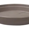 Discount COCORIPOT Soucoupe ronde en plastique recyclé taupe - Ø 30 cm