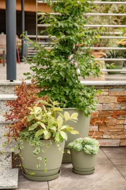 Clearance EDA Soucoupe vert kaki pour pot Poetic Joy 40 - Ø 30 x H 3,8 cm