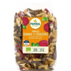PRIMÉAL Spirales 3 couleurs quinoa 500 g PRIMEAL