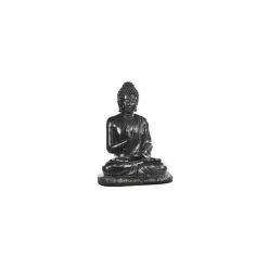 New HAIRIE GRANDON Statue en béton ciré noir Bouddha assis grand modèle - 80 cm