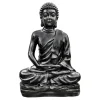 Outlet HAIRIE GRANDON Statue en béton ciré noir Bouddha Kadampa grand modèle - 150 cm