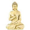 Sale HAIRIE GRANDON Statue en béton coulé beige aspect pierre vieillie Bouddha hindou moyen modèle - 40,5 cm