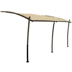 Clearance COULEURS DU MONDE Structure pour toile coloris gris en aluminium Kyoto - 3,5 x 4 m