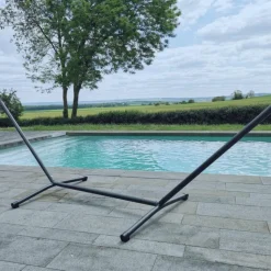 JOBEK Support Advant pour hamac 120 anthracite en métal