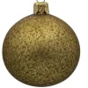 Best Suspension boule décorative coloris beige en verre - Ø 7 cm
