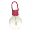 New WATT & HOME Suspension solaire Color Swing Framboise à LED blanc chaud H 17 cm