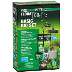 JBL Système de fertilisation bio au CO2 pour plantes en aquariums d’eau douce de 40 à 80 litres Proflora CO2 Basic Bio Set