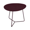 Clearance FERMOB Table basse cocotte coloris rouge en aluminium - 44,5 x 55 x 4 cm