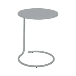 Hot FERMOB Table basse déportée Coolside coloris gris en acier - Ø 42 x 53 cm