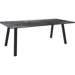 New STERN Table coloris noir en aluminium Interno - 220 x 100 cm