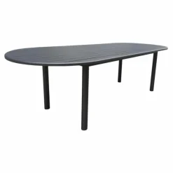 Online Table de jardin extensible ovale en aluminium PROLOISIRS Genes - 200/260x140cm